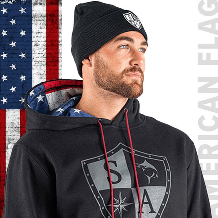 Hoodie Inner Lined | American Flag