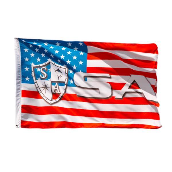 SA Flag | American Flag | Shield SA Logo