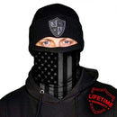 Frost Tech | Blackout American Flag Fleece Lined Face Shield