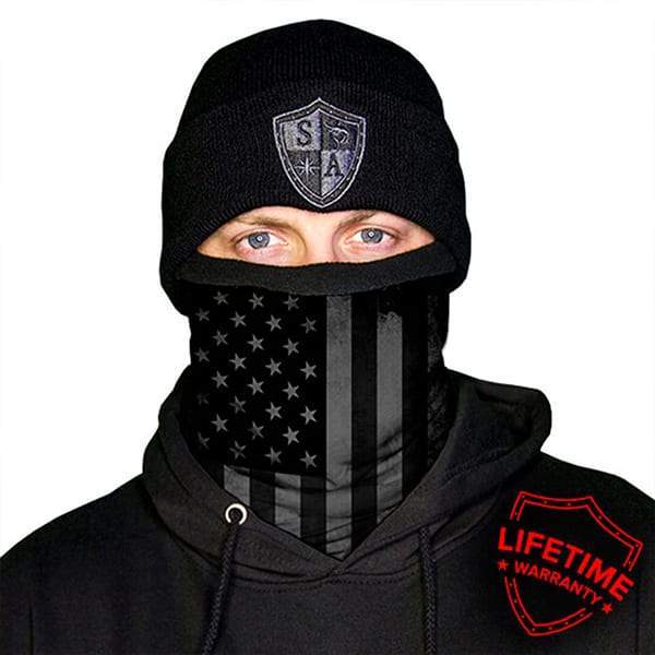 Frost Tech | Blackout American Flag Fleece Lined Face Shield