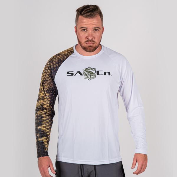 Performance Long Sleeve W/ Mesh | White | 1 Sleeve-Bass