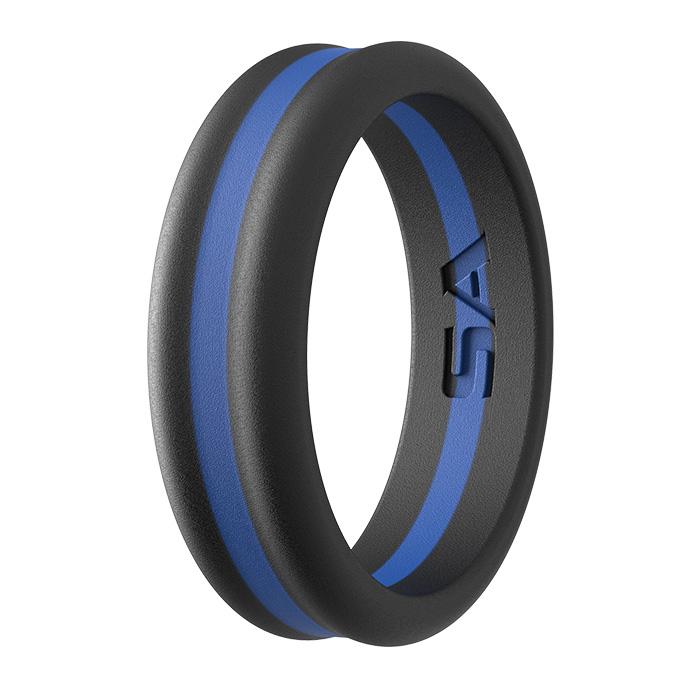 Silicone Ring | 2 Tone | Black/Royal