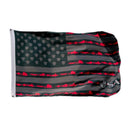 SA Flag | Blackout/Red Fins & Stripes