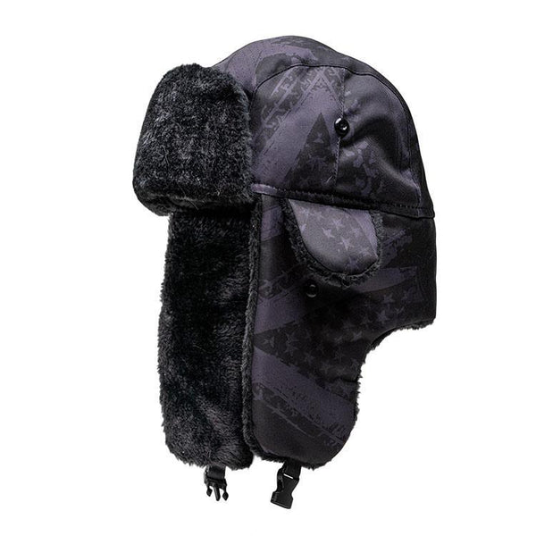 Trapper Hat | Blackout USA | Black Fur