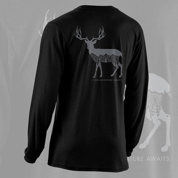 Cotton Long Sleeve | Black | Buck Fever