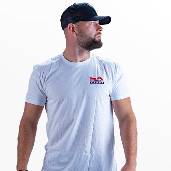 Cotton Short Sleeve | Fins & Stripes | White