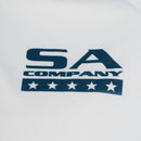 Performance Long Sleeve W/ Mesh | White | 1 Sleeve-American Flag
