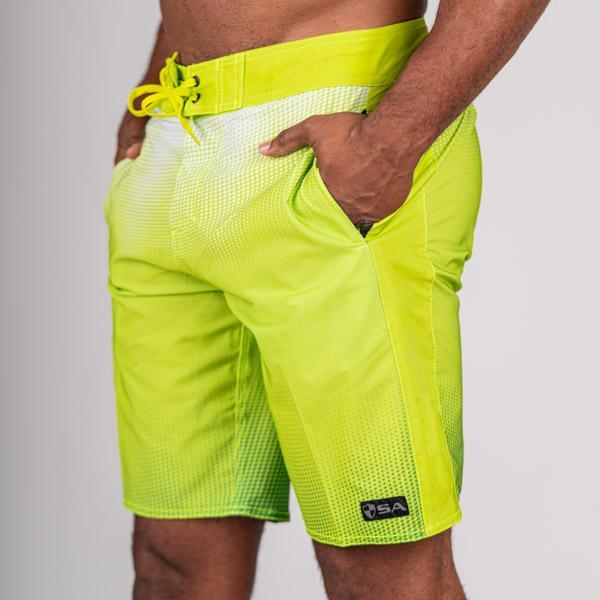 SA Board Shorts 2.0 | Waves | Lime Green