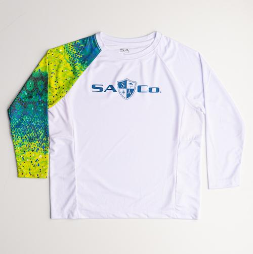 Kids Performance Long Sleeve W/ Mesh | White | 1 Sleeve-Mahi