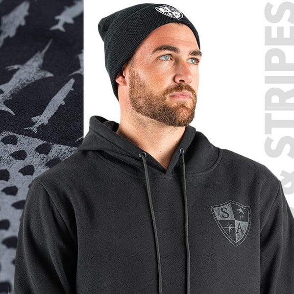 Hoodie | Blackout | Fins & Stripes