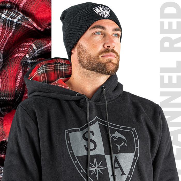 Hoodie Inner Lined | Flannel Red