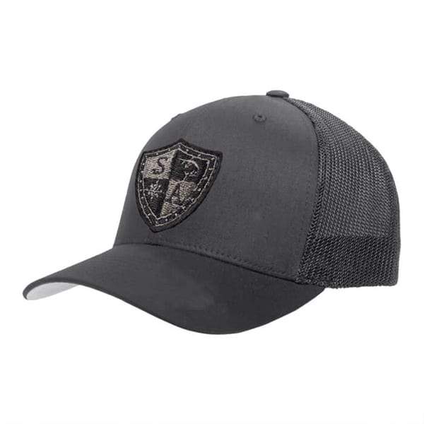 SA Snapback Hat | Charcoal | Blackout Shield