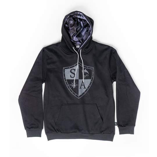Hoodie Inner Lined | Blackout American Flag