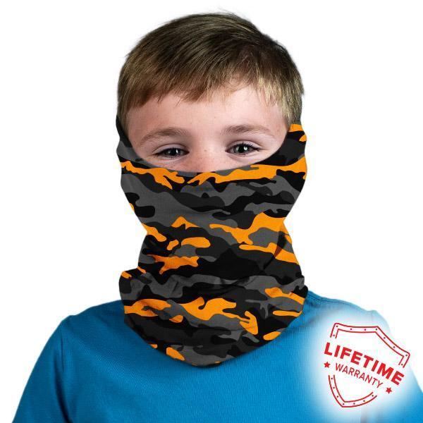 Kids Shieldss | Orange & Grey Military Camo - SA Company 