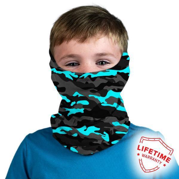 Kids Shieldss | Aqua Military Blackout Camo - SA Company 