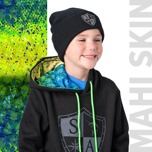 Kids Hoodie Inner Lined| Black | Mahi Skin