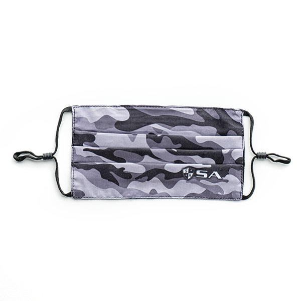 Kids Face Mask | Grey Military Camo