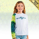 Kids Performance Long Sleeve W/ Mesh | White | 1 Sleeve-Mahi