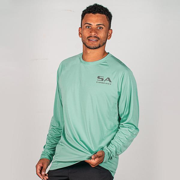 Performance Long Sleeve | Mint Green | Grey