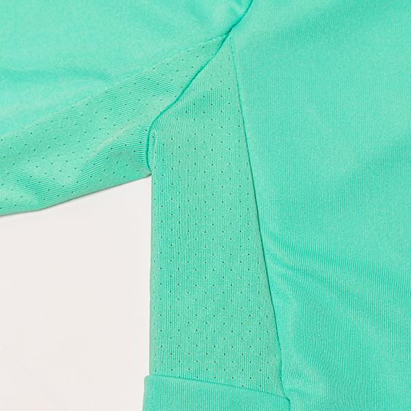 Kids Performance Long Sleeve W/ Mesh | Mint | 2-Logo