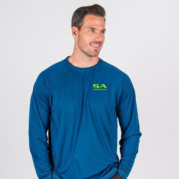 Performance Long Sleeve | Navy | Lime Sa