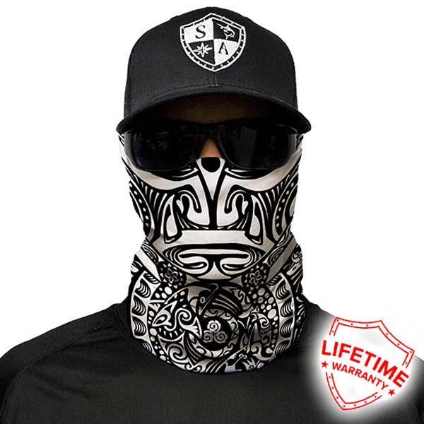 Face Shield® | Polynesian Tribal | Black & White