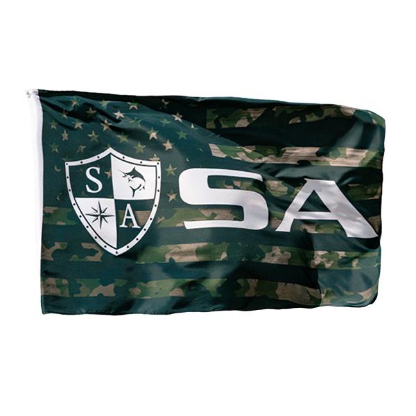 SA Flag | Patriotic Military Camo Shield  SA Logo