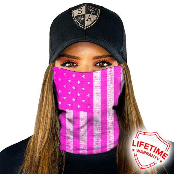 Face Shield® | Pink American Flag