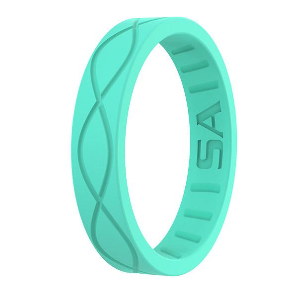 Silicone Ring | Infinity | Aqua