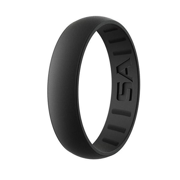 Silicone Ring | Bevel | Black