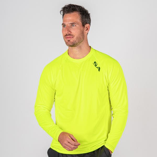 Performance Long Sleeve W/ Mesh | Safety Yellow | 2 Logo