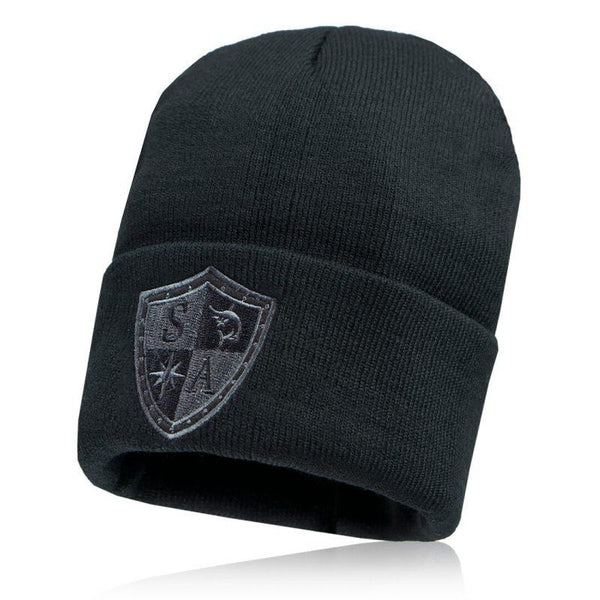 Kids SA Beanie | Black Shield - SA Company 