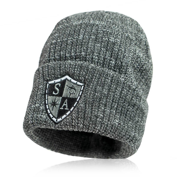 Kids SA Beanie | Wool | Mixed Grey - SA Company 