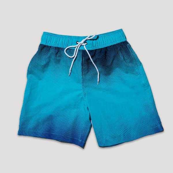 Kids Swim Trunks | Waves Blue