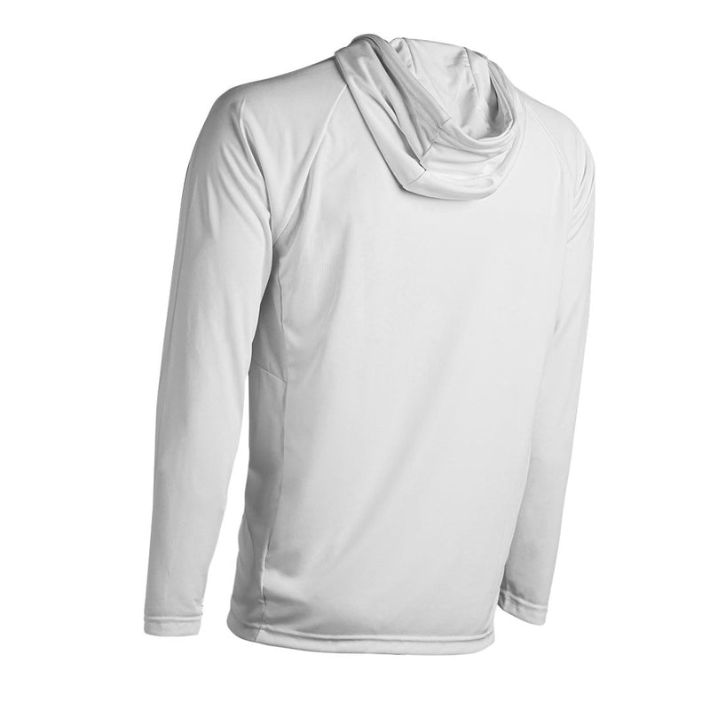 Long Sleeve Hooded PERFormance Long Sleeve W/Mesh | White |SA Company