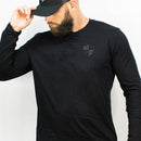 Cotton Long Sleeve | Blackout Small Shield