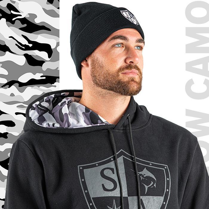 Hoodie Inner Lined | Snow Military Camo