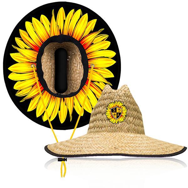 Under Brim Straw Hat | Sunflower | SA Shield Sunflower