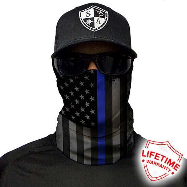 Face Shield® | Thin Blue Line Flag