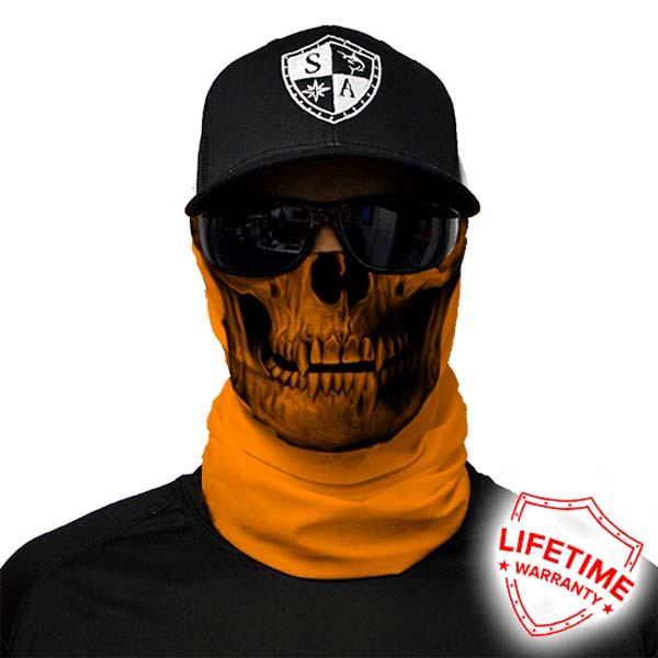 Face Shield® | Tactical | Orange Skull