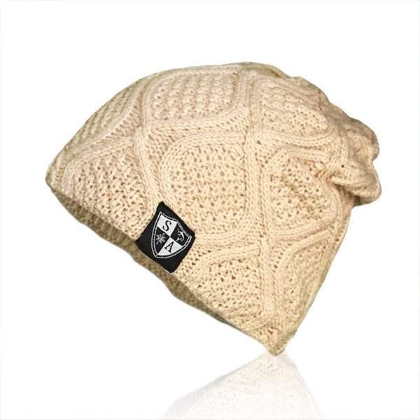 SA Beanie | Tan Slouch Beanie