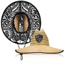 Under Brim Straw Hat | Polynesian Tribal