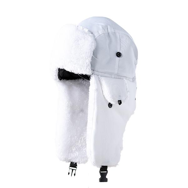 Trapper Hat | Nylon | White | White Fur
