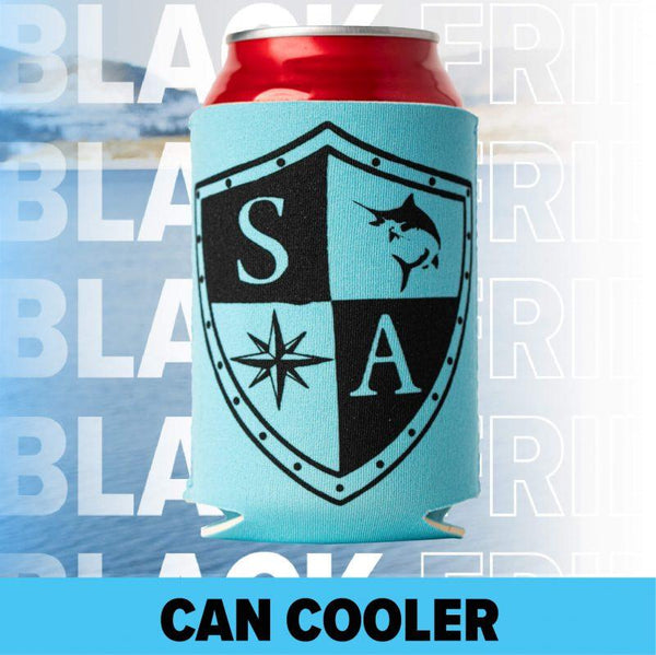 Can Cooler | SA Shield-Black - SA Company 