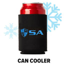 Can Cooler | Black | Blue SA Shield - SA Company 