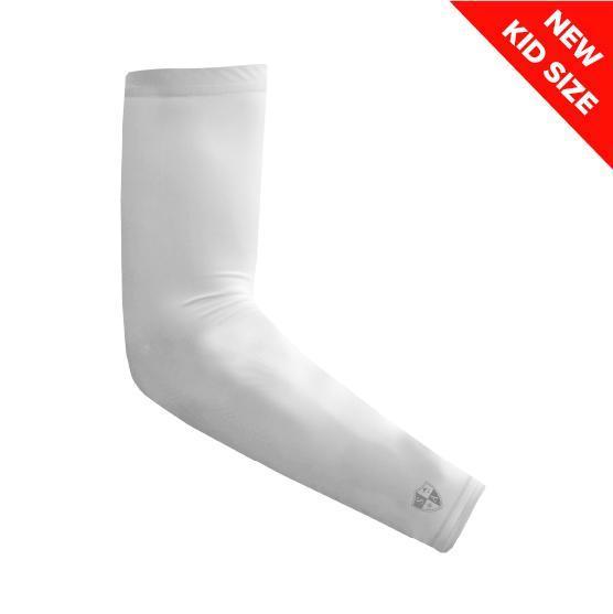 Kids Arm Shield | White | Grey Small Logo - SA Company 